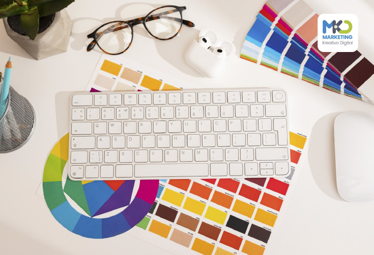 La paleta de colores de un logotipo profesional