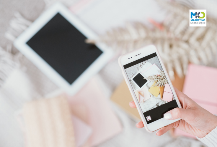 Tomando foto de producto para marketing de contenido